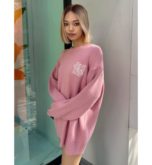 EVRIS「ワンポイントバックオープンニットトップス」|ニット・セーター|