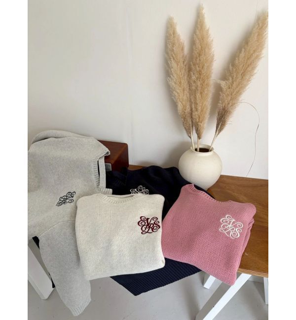 EVRIS「ワンポイントバックオープンニットトップス」|ニット・セーター|