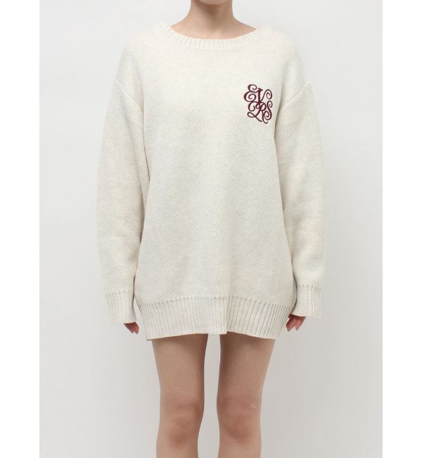 EVRIS「ワンポイントバックオープンニットトップス」|ニット・セーター|