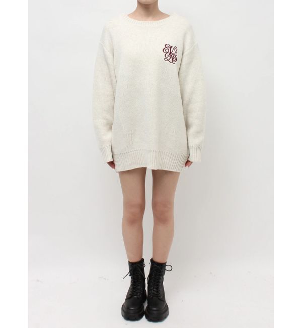 EVRIS「ワンポイントバックオープンニットトップス」|ニット・セーター|