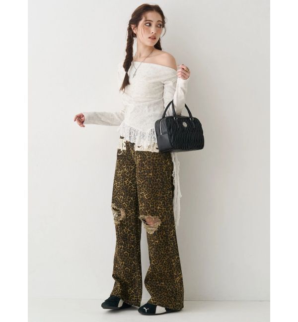 EVRIS「グラフィックワイドパンツ」|その他|