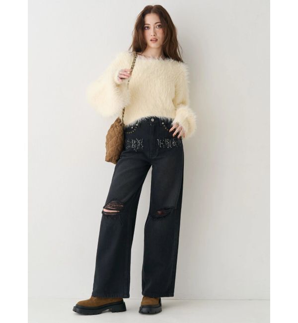 EVRIS「グラフィックワイドパンツ」|その他|