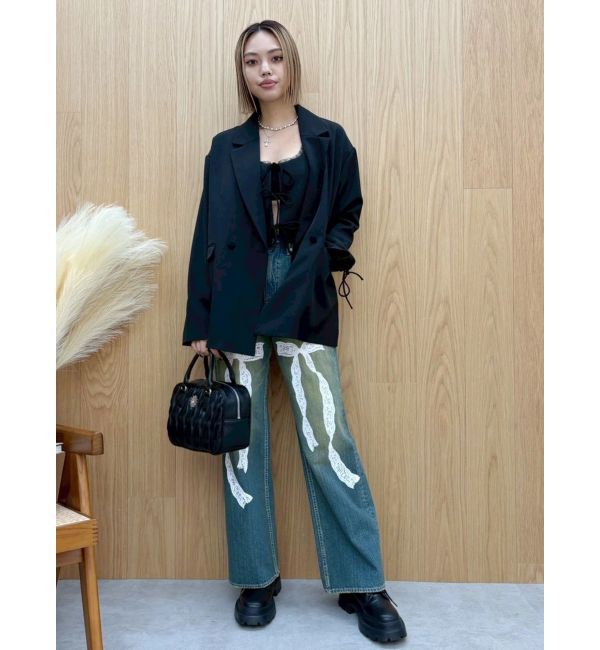 EVRIS「ワイドスクエアハンドBAG」|ハンドバッグ|