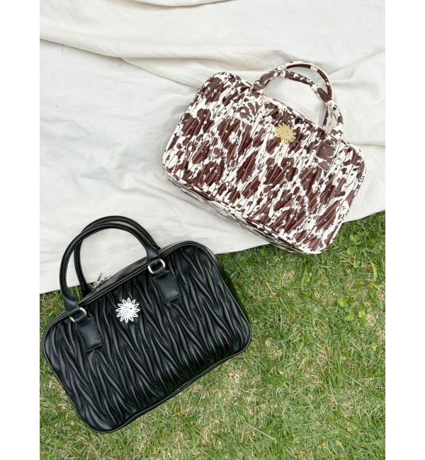 EVRIS「ワイドスクエアハンドBAG」|ハンドバッグ|