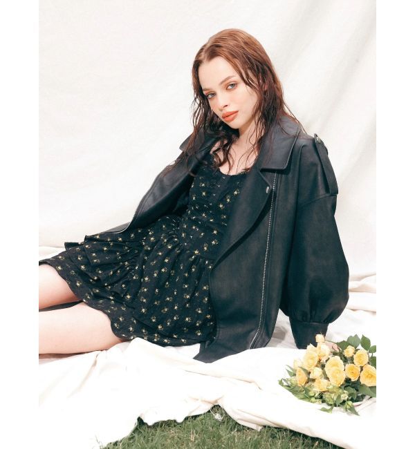 EVRIS「オーバーサイズライダースジャケット」|ライダースジャケット|