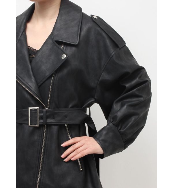 EVRIS「オーバーサイズライダースジャケット」|ライダースジャケット|