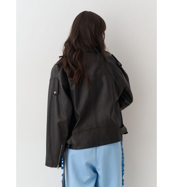 jouetie「【PosTokyo】Real leather riders」|ブルゾン・スタジャン|