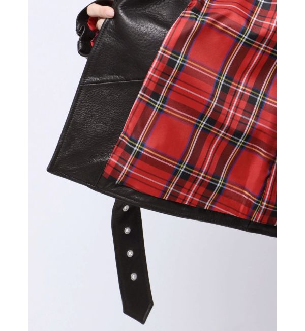 jouetie「【PosTokyo】Real leather riders」|ブルゾン・スタジャン|