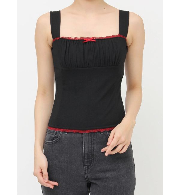 jouetie「ドッキングフリルカットキャミソール」|キャミソール|