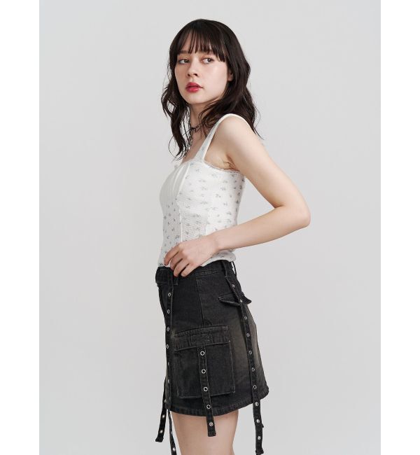 jouetie「ドッキングフリルカットキャミソール」|キャミソール|