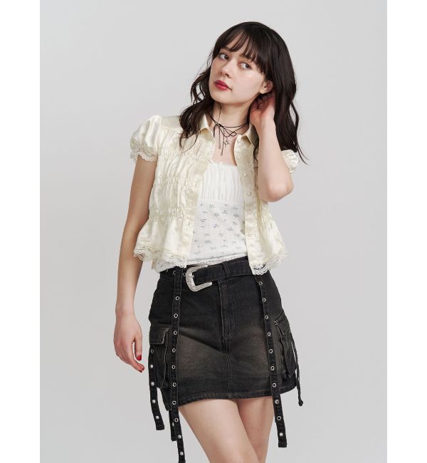 jouetie「ドッキングフリルカットキャミソール」|キャミソール|