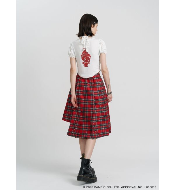 jouetie「【メロクロコラボ】My Melodyフリルチョーカーリボントップス」|Tシャツ・カットソー|