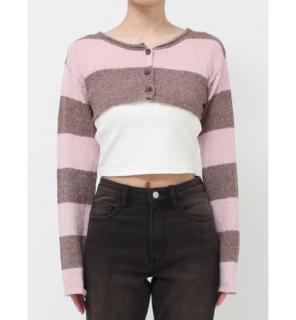 jouetie「ストールセットショートカーデ」|カーディガン|