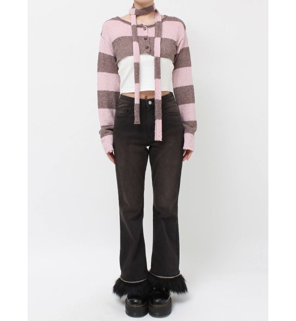 jouetie「ストールセットショートカーデ」|カーディガン|