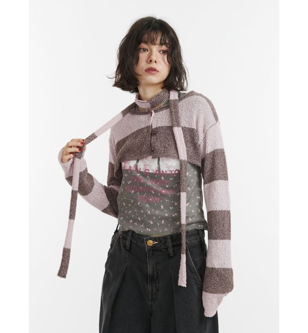 jouetie「ストールセットショートカーデ」|カーディガン|