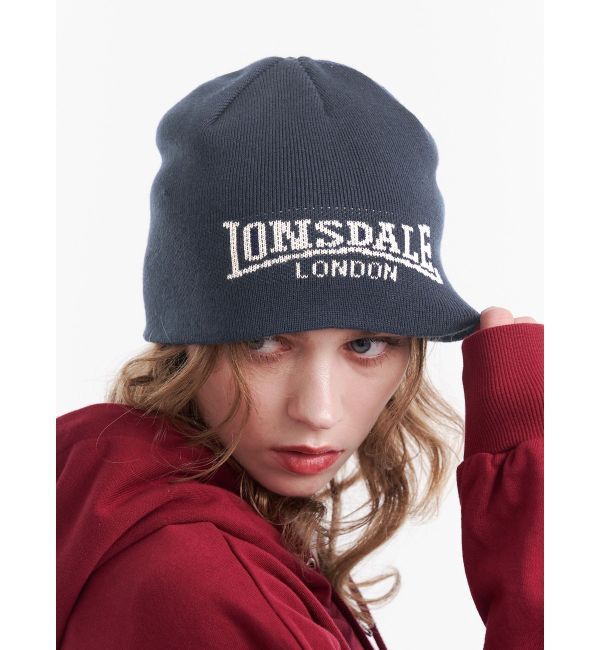 jouetie「【LONSDALE&times;jouetie】JQDビーニー」|ニット帽|ネイビー