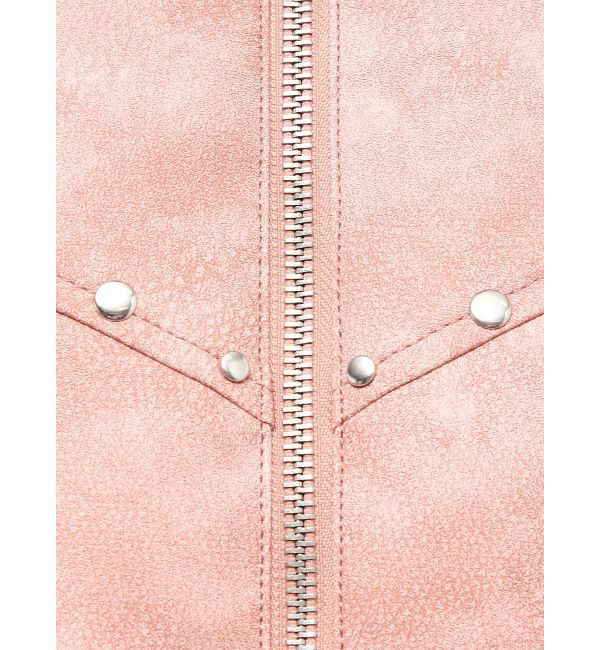 jouetie「フェイクレザースタッズブルゾン」|ブルゾン・スタジャン|