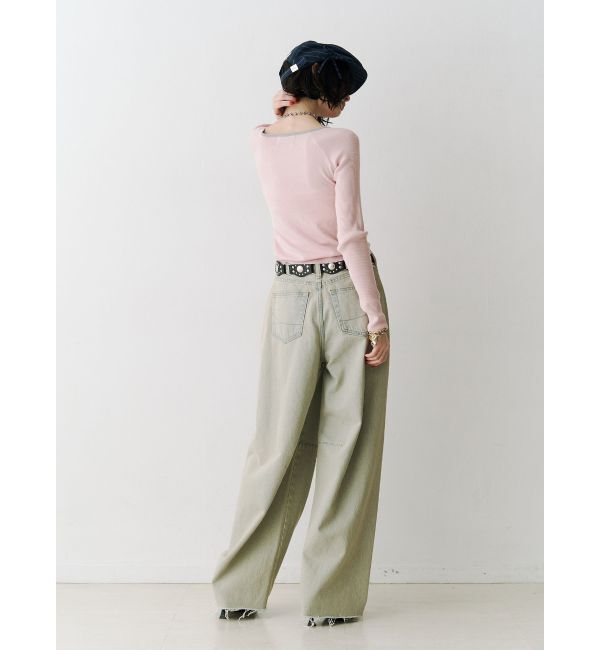 jouetie「サイドリボンストライプハンチング」|ハンチング・ベレー帽|