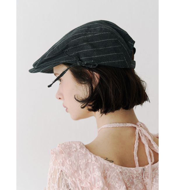 jouetie「サイドリボンストライプハンチング」|ハンチング・ベレー帽|