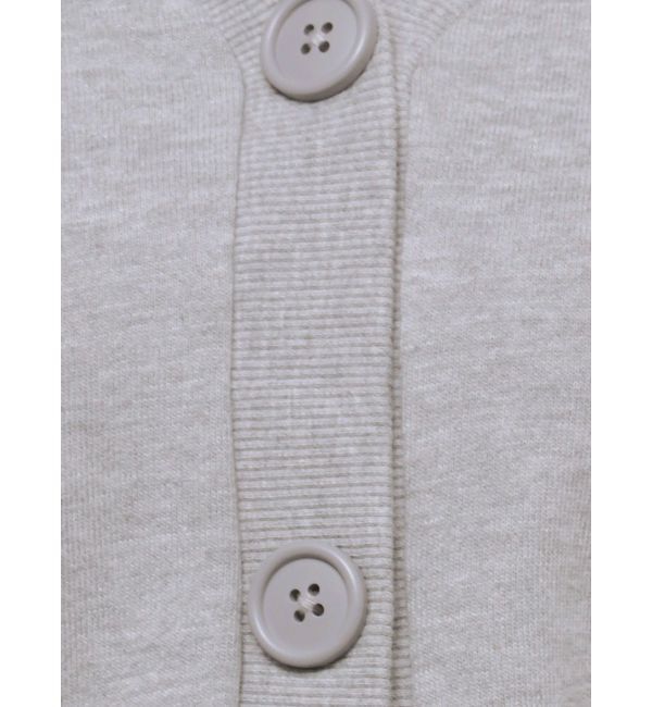 GYDA「クロスポイント2ラインショートスウェットカーディガン【SETUP着用可】」|カーディガン|