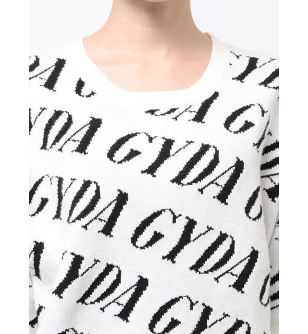 GYDA「GYDA SLANT PATTERNニットトップス」|ニット・セーター|