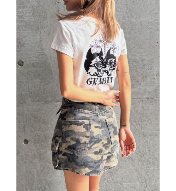 GYDA「【TINY】レッグウォーマー付きミニスカートライクショートパンツ」|スカート|