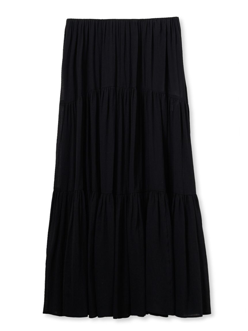 Mila Owen「マキシ丈ボリュームティアードスカート」|スカート|