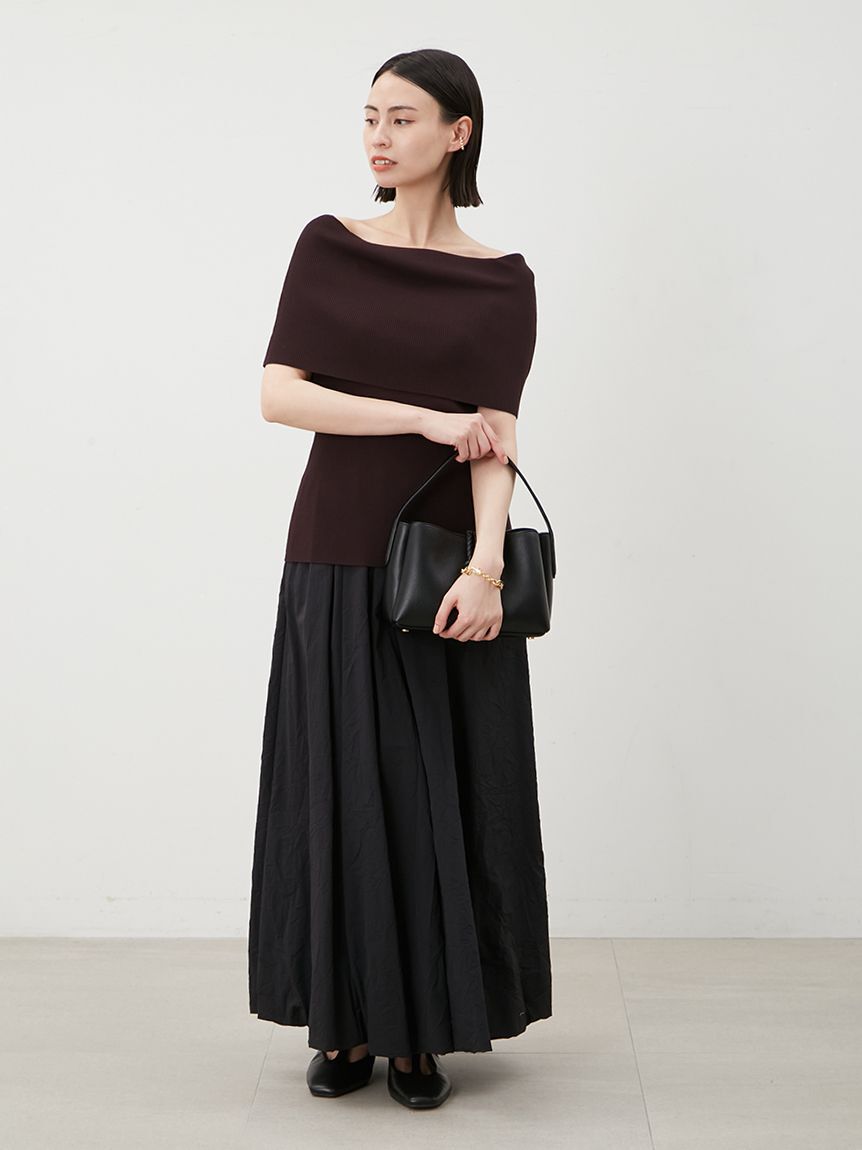 Mila Owen「マキシウエストドロストワッシャーバルーンスカート」|スカート|