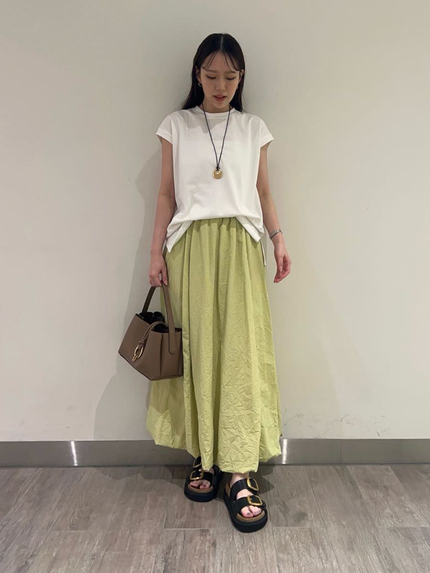 Mila Owen「マキシウエストドロストワッシャーバルーンスカート」|スカート|