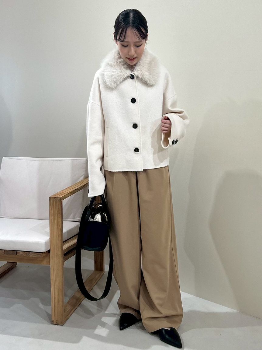 2wayファーカラーリバーショートコート（Mila Owen）｜ルミネの