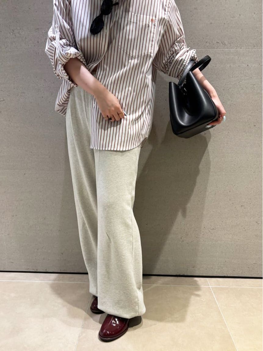 Mila Owen「【セットアップ対応】裾ドロストコットンスウェットパンツ」|チノ|