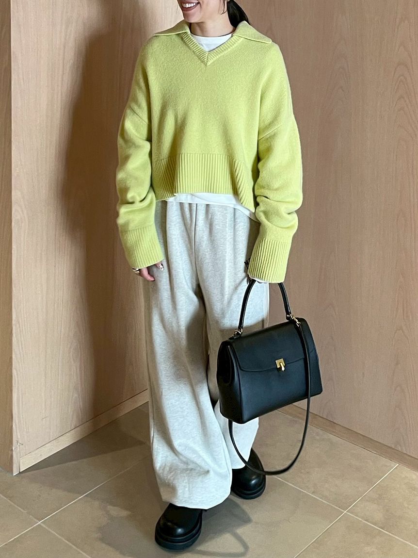 Mila Owen「【セットアップ対応】裾ドロストコットンスウェットパンツ」|チノ|