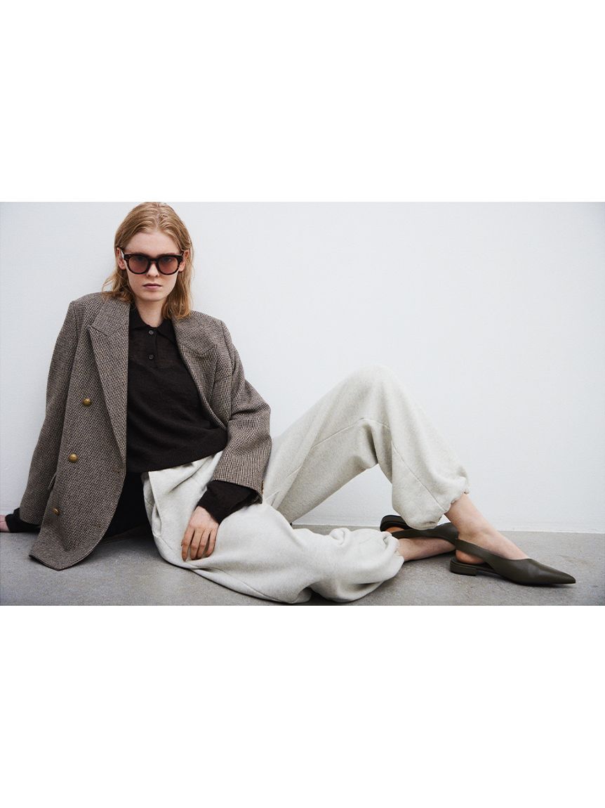 Mila Owen「【セットアップ対応】裾ドロストコットンスウェットパンツ」|チノ|