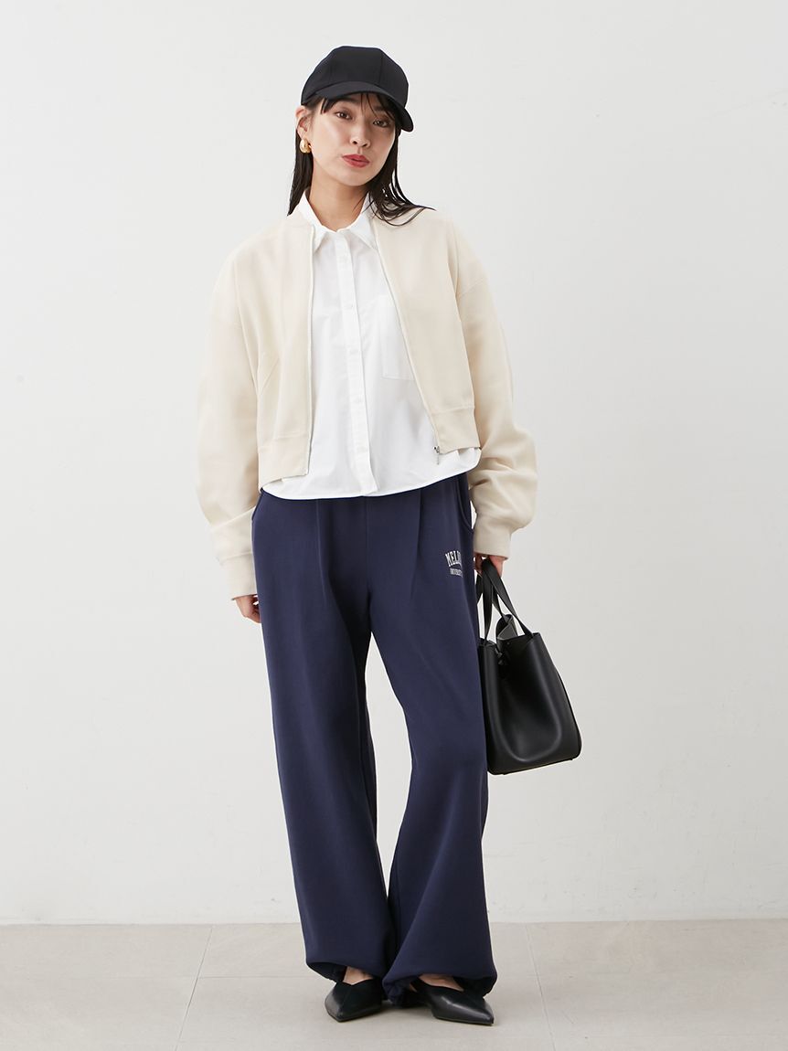 Mila Owen「【セットアップ対応】裾ドロストコットンスウェットパンツ」|チノ|