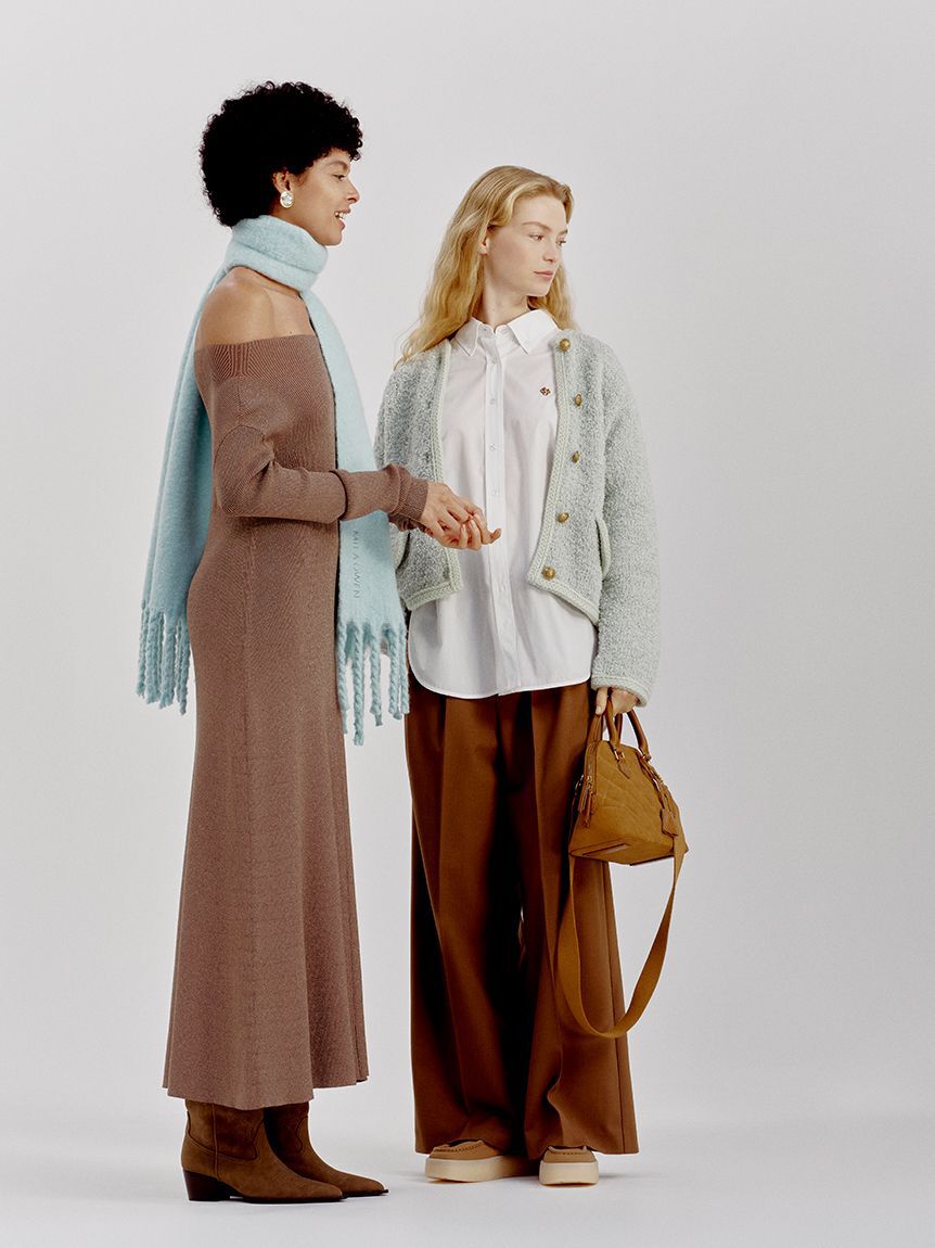 マルチWAYオフショルダーリブニットワンピース（Mila Owen）｜ルミネの