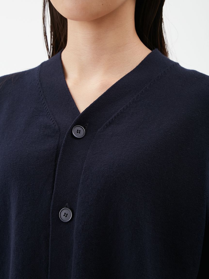 Mila Owen「【WEB限定カラー】カシミヤコットンボタニカルドッキングカーディガン」|カーディガン|