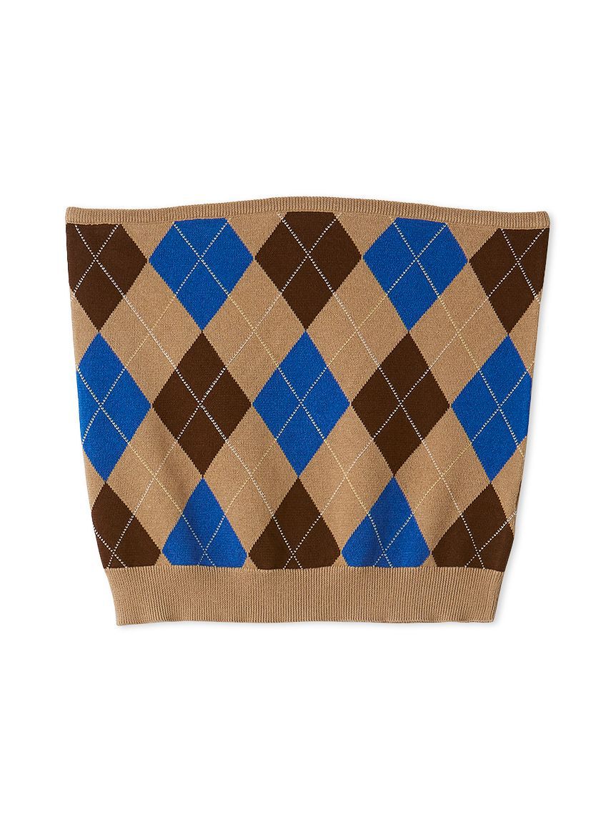 Mila Owen「アーガイルニットチューブトップ」|チューブトップ|