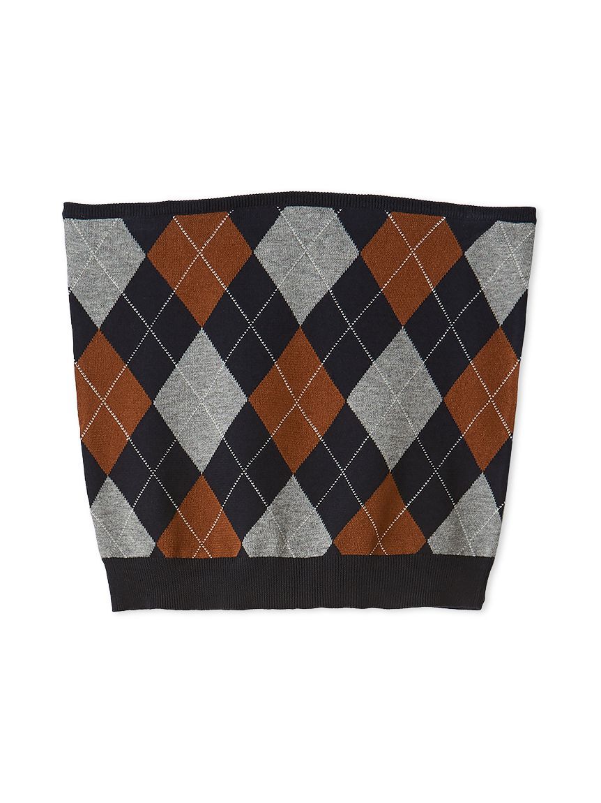 Mila Owen「アーガイルニットチューブトップ」|チューブトップ|