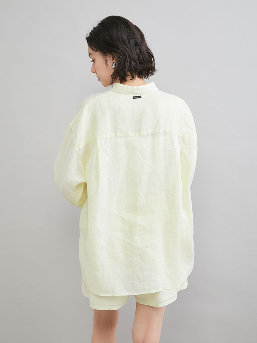 Mila Owen「ポケット付きフレンチリネンシャツ」|シャツ・ブラウス|