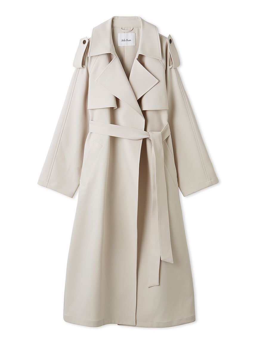 Mila Owen「共ベルト付憲章デザイントレンチコート」|トレンチコート|