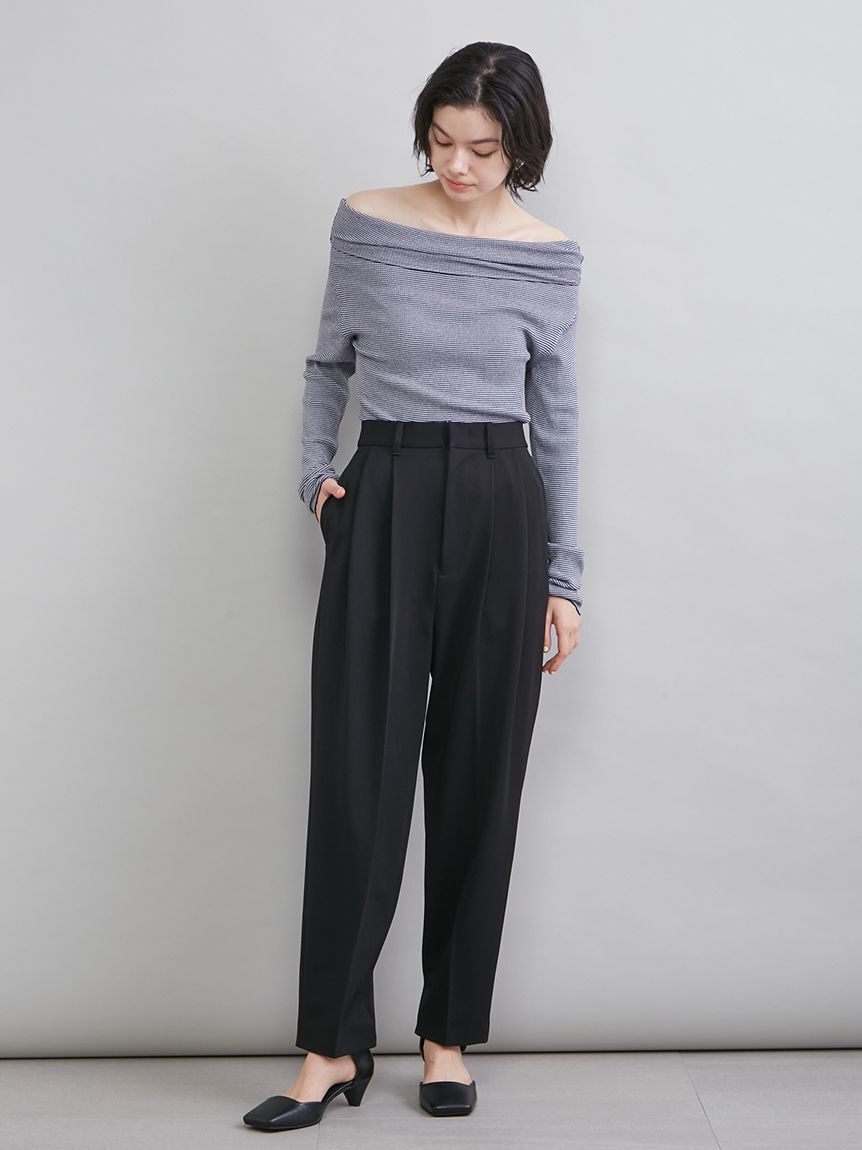 Mila Owen「ハイゲージドレープオフショルニット」|ニット・セーター|