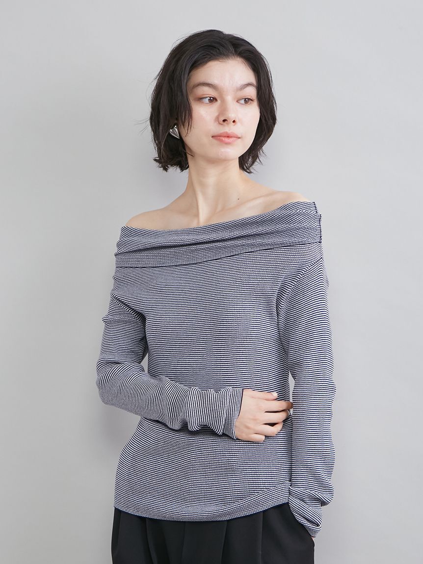 Mila Owen「ハイゲージドレープオフショルニット」|ニット・セーター|DNVY