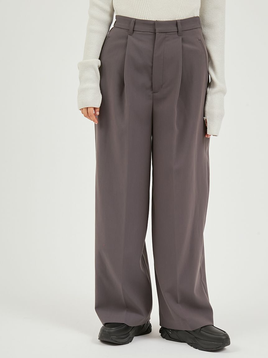 emmi atelier「タックワイドパンツ」|チノ|DGRY