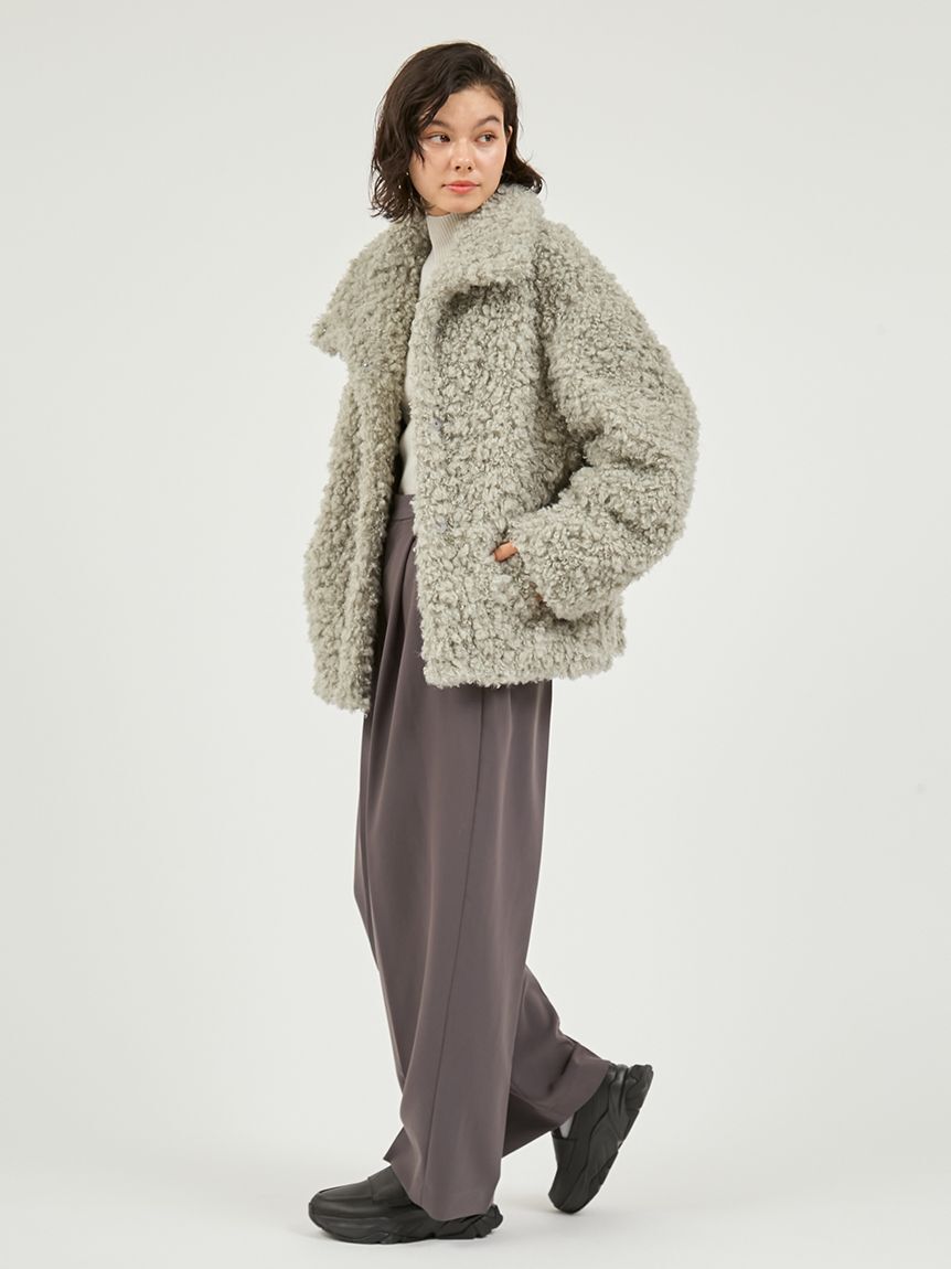 emmi atelier「タックワイドパンツ」|チノ|