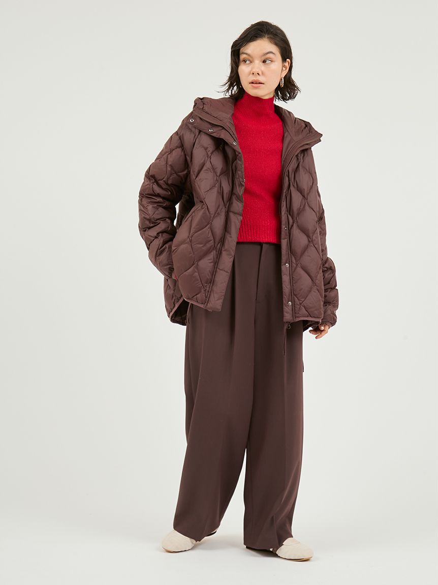 emmi atelier「タックワイドパンツ」|チノ|