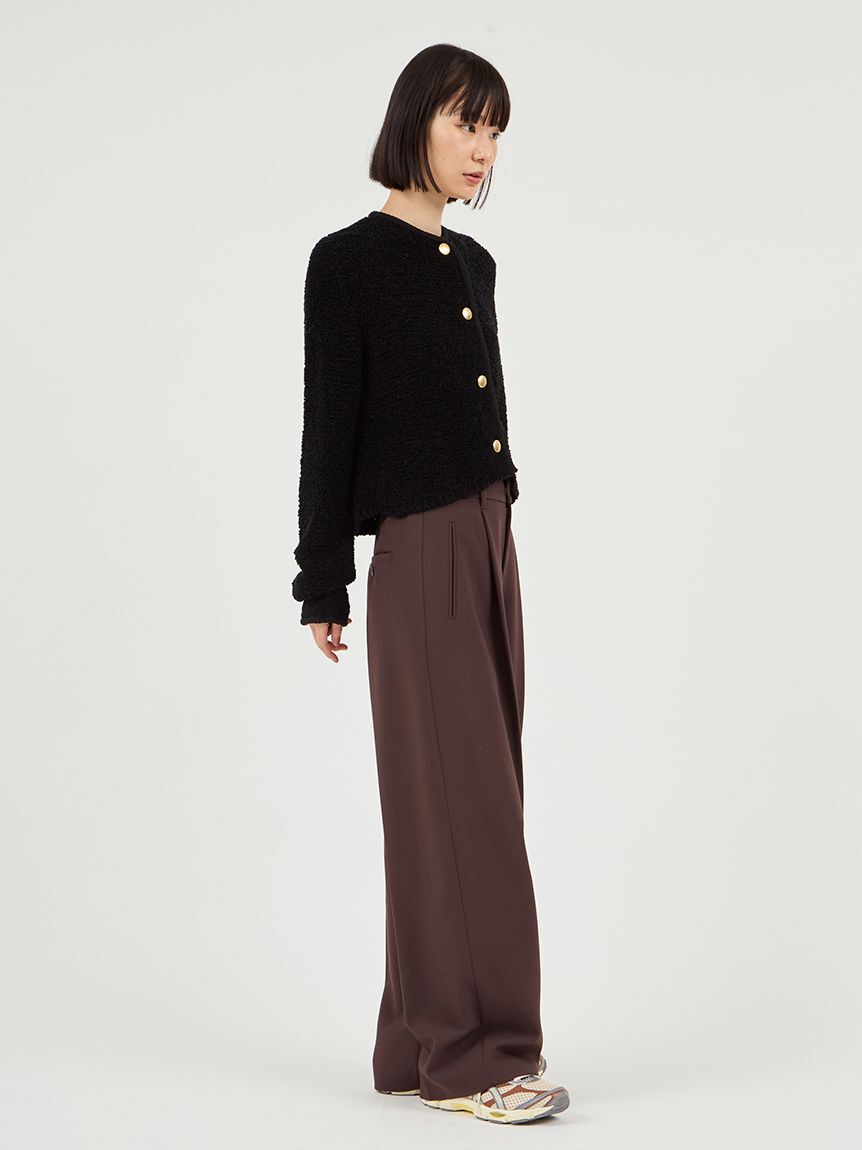 emmi atelier「タックワイドパンツ」|チノ|