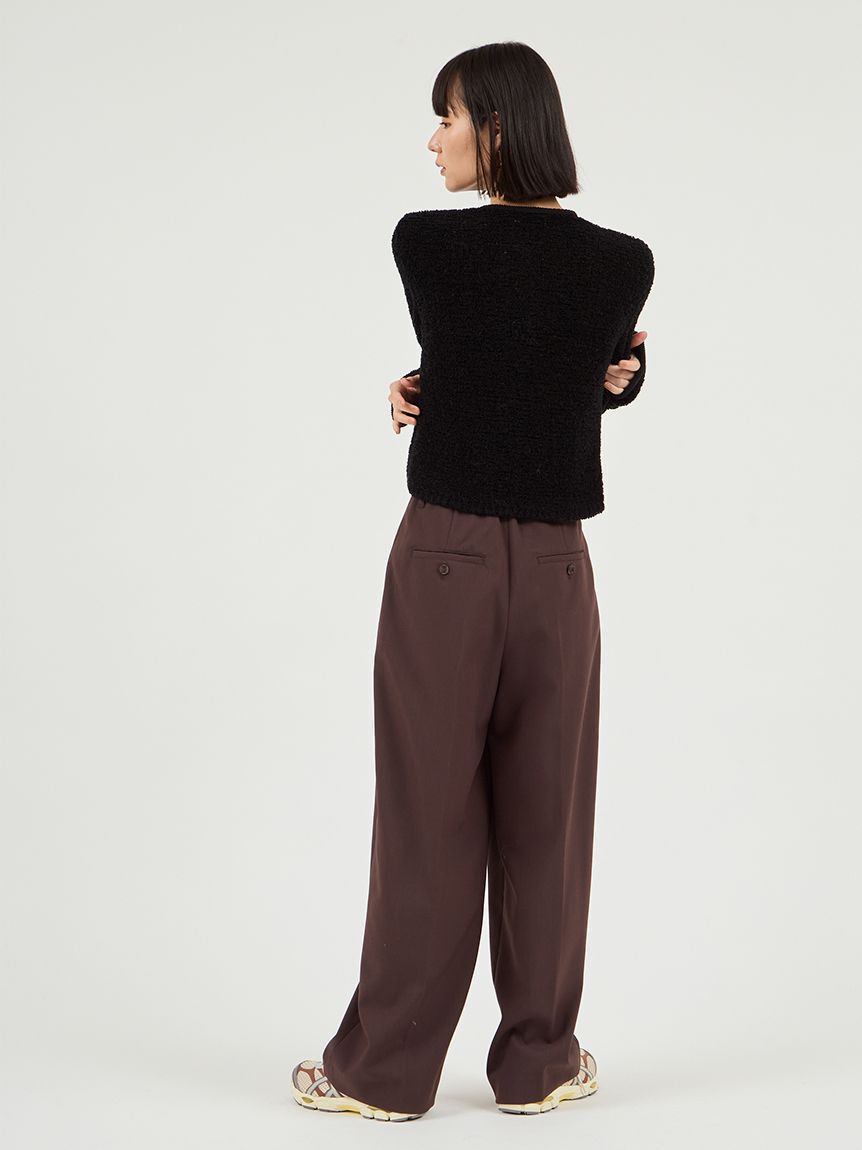 emmi atelier「タックワイドパンツ」|チノ|