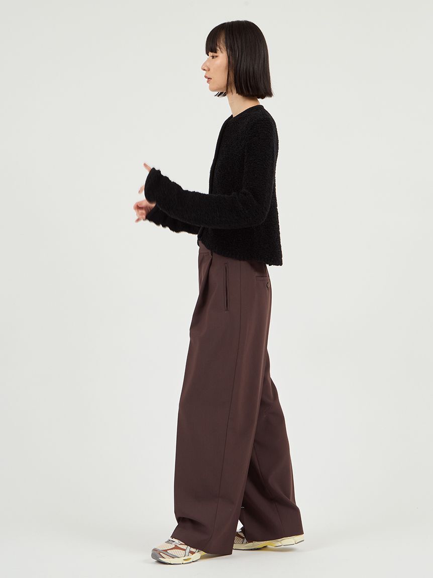 emmi atelier「タックワイドパンツ」|チノ|