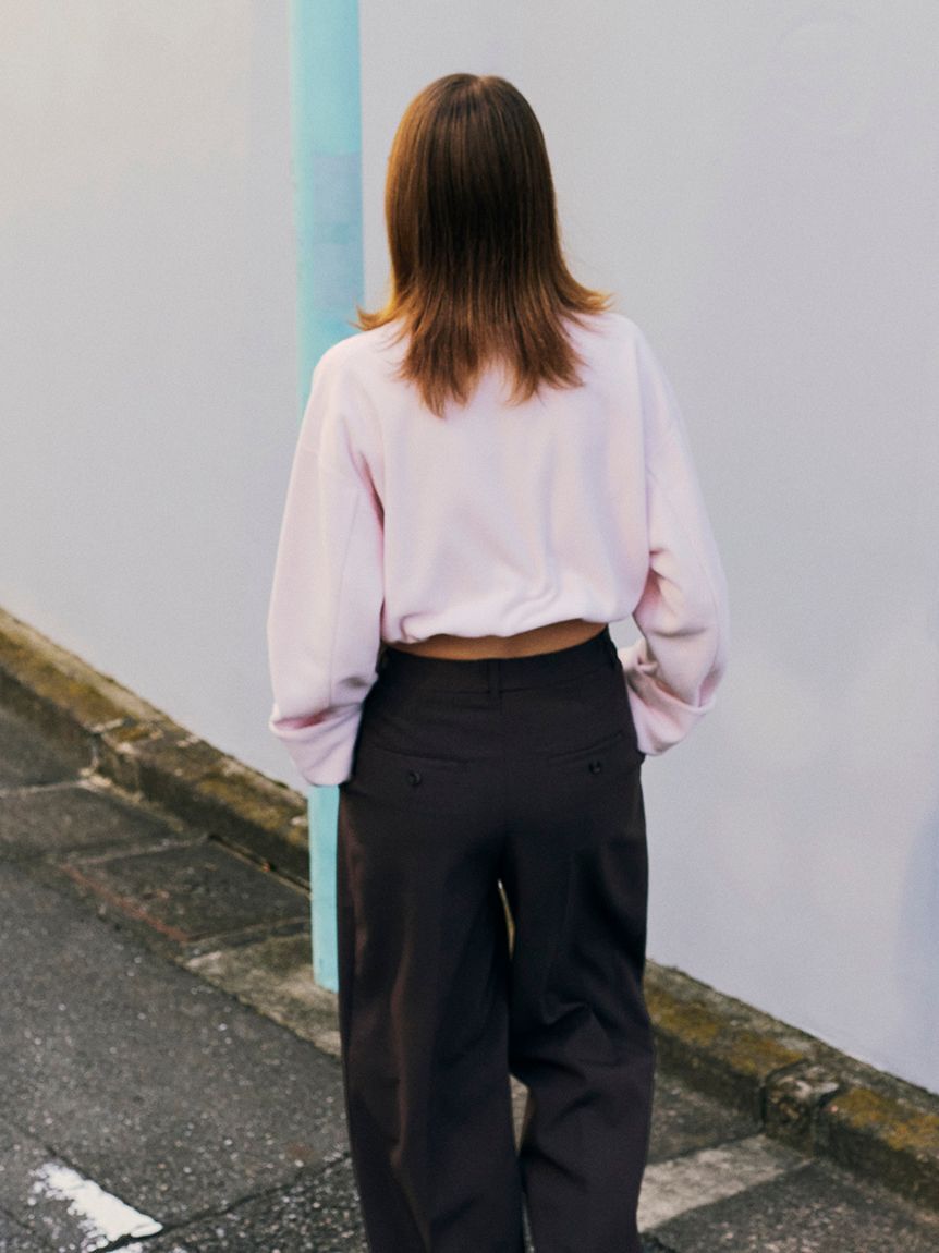 emmi atelier「タックワイドパンツ」|チノ|