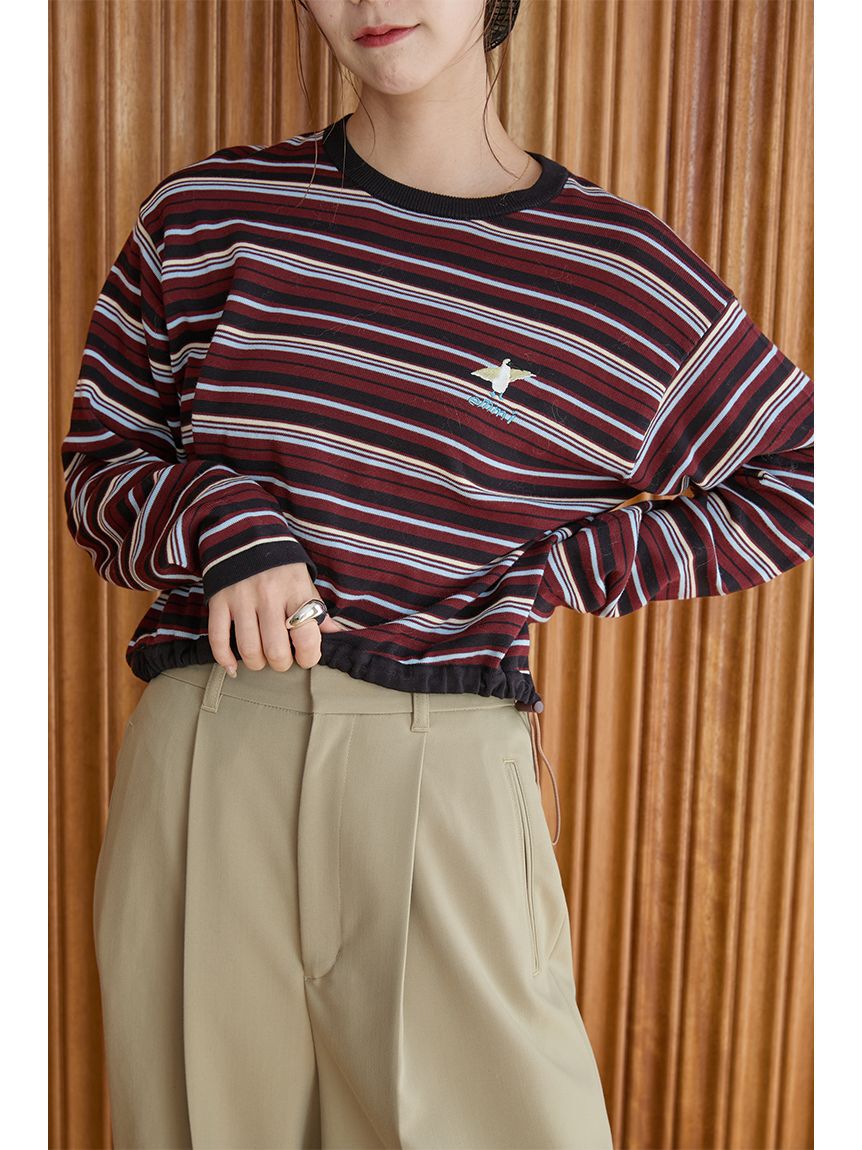 emmi atelier「タックワイドパンツ」|チノ|